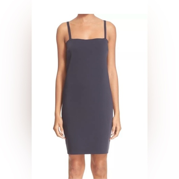 Helmut Lang Sheath Scuba Dress Navy Blue Size Small - Picture 1 of 12